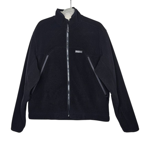 Ptarmigan Distinctive Outdoor Wear Black Fleece Jacket‎ Mens M Cycling Fleece